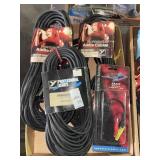 Flat of professional audio cables and others