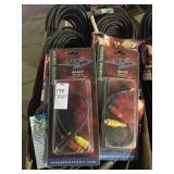 Flat of professional audio cables and others