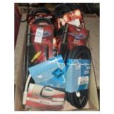 Flat of professional audio cables and others