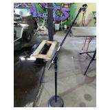 Apex round-base boom microphone stand
