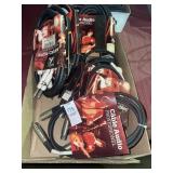 Flat of professional audio cables and others