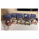 Lot of Porcelain Christmas Houses