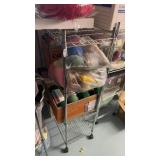 Metal Rack on Wheels NO CONTENTs