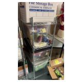 Metal Rack on Wheels NO CONTENTs