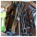 Lot of bar clamps