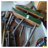 2 vintage woodworking clamps