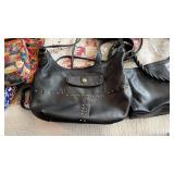 3 Black Leather Purses