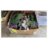 2 boxes of Christmas decor