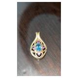 .925 Sterling Silver Gemstone Pendant