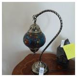 Stained glass hanging lamp
