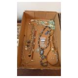 Tray Lot of Assorted Costume Jewelry