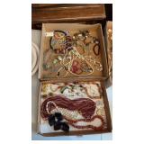 Tray Lot of Assorted Costume Jewelry