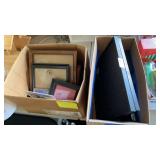 3 boxes of picture frames