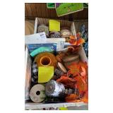 2 boxes of crafting materials and ribbons