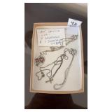 Lot of .925 Sterling Silver Lot 2 Necklaces and 1