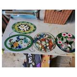 4 stains glass window hangers