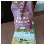 Soy and beeswax candle making wax lot