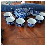 Pier 1 porcelain Mandarin tea set
