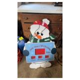 Count Down To Christmas Snowman Decor