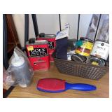Basket lot-black riffle powder - opened  minwax &