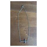 Gold Over .925 Sterling Diamond Cross Necklace