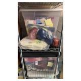 Two Shelves of Crafting Materials