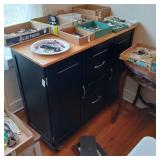 Modern rolling server/utility cabinet 45' long,