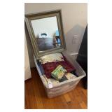 Tote of Material with Mirror