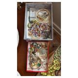Tray Lot of Assorted Costume Jewelry