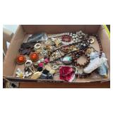 Tray Lot of Assorted Costume Jewelry