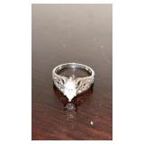 .925 Sterling Silver CZ Ring