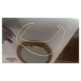 HAN .925 Sterling Silver Over Gold Necklace