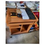 Computer desk & misc office decor