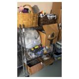 Metal Rack On Wheels NO CONTENTS