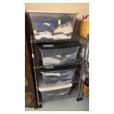 Metal Rack On Wheels NO CONTENTS