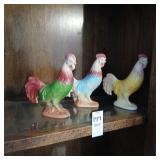 Vintage ceramic chicken lot