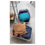 Two Totes of Womenï¿½s Assorted Clothing