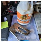 Wood glue, putty and Arrow T50 stapler lot