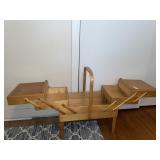 MCM  Norway expandable wooden  sewing box