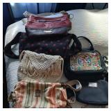 6 purse lot Stone Mountain, Fossil etc