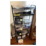 Black metal shelf NO CONTENTS