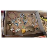 Tray Lot of Assorted Costume Jewelry