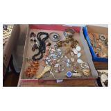 Tray Lot of Assorted Costume Jewelry
