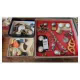 Tray Lot of Assorted Costume Jewelry