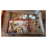 Tray Lot of Assorted Costume Jewelry