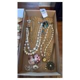 Tray Lot of Assorted Costume Jewelry