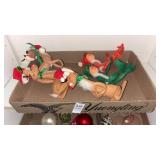 Vintage Elves and Reindeer Christmas Decor