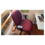 Red office chair