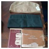 Garrison caps, Ww2 ration book, etc lot