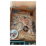 Tray Lot of Assorted Costume Jewelry